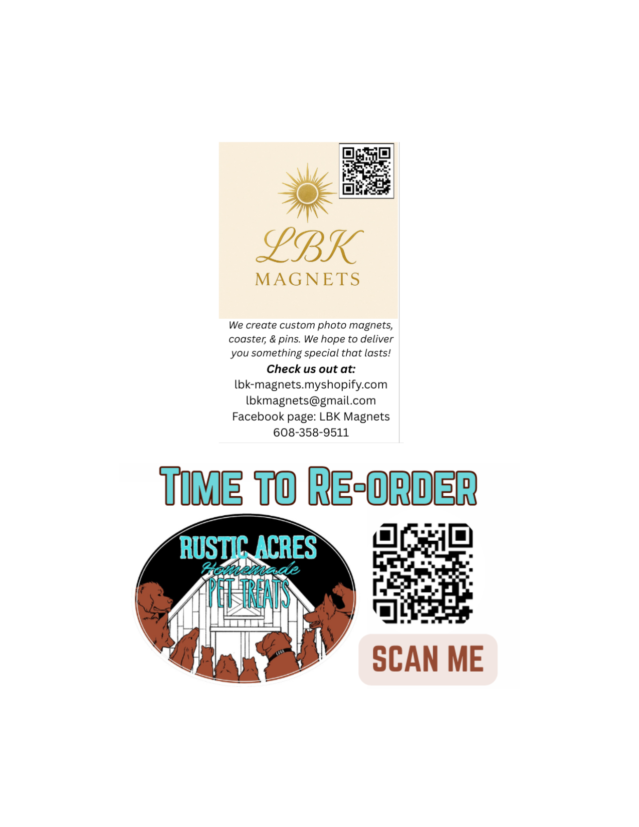 2x3.5 +Custom Space 12pcs per set